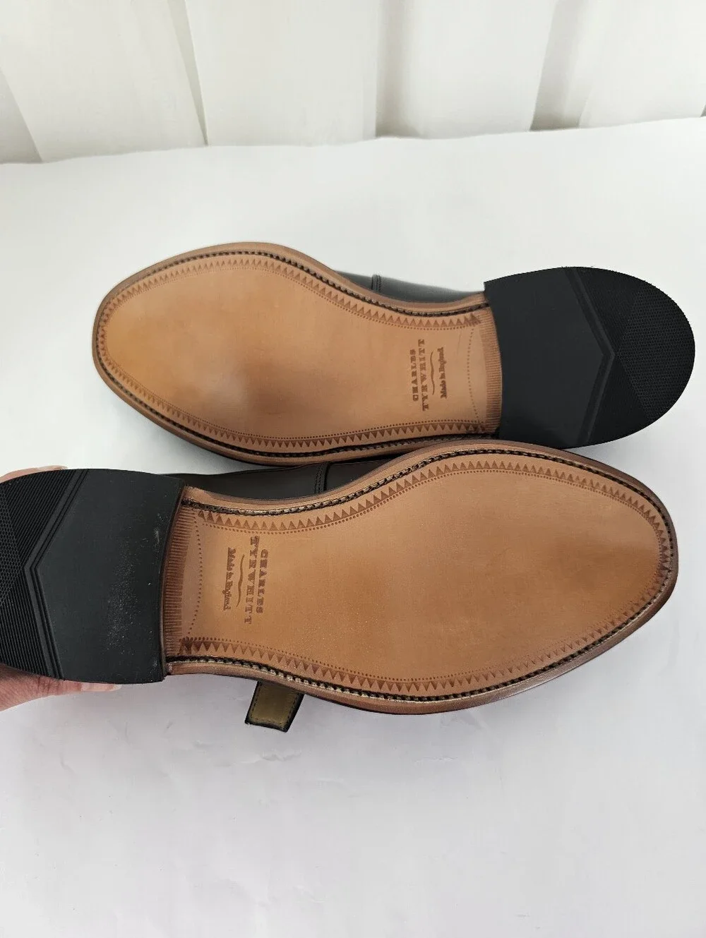 Charles Tyrwhitt Black Leather Single Monk Strap Dress Shoes Size US 10.5/UK 10